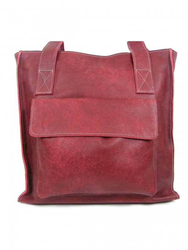 Maroon bag front view 2