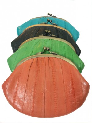 soft leather clutch purse